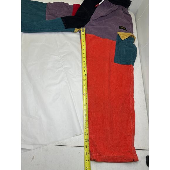 AELFRIC EDEN "BACK TO 90'S" PATCHWORK COLOR BLOCK CORDUROY PANTS 2XL. NWT - Picture 9 of 9